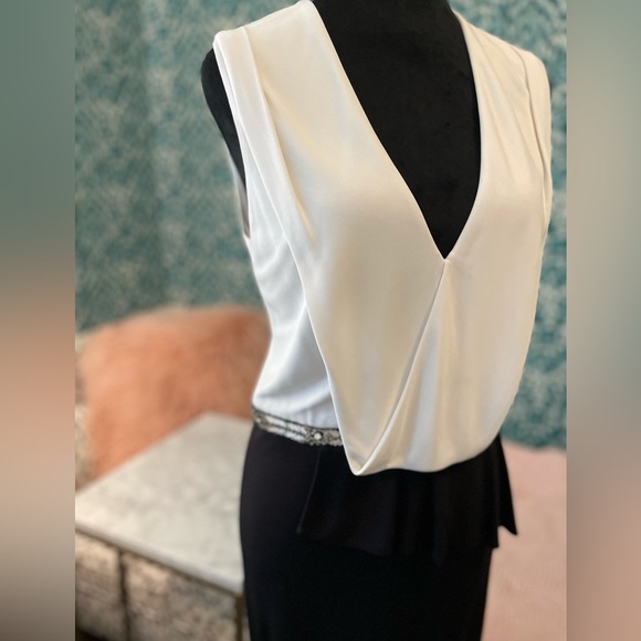 David Meister Black and White Dress - Picture 4 of 9